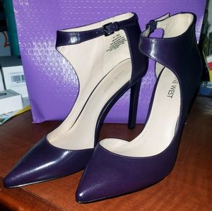 New! Beautiful NINE WEST Leather Mary Jane Heels. Sz 7